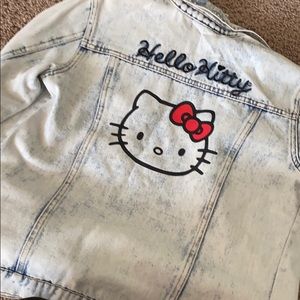 Girls hello kitty jean jacket